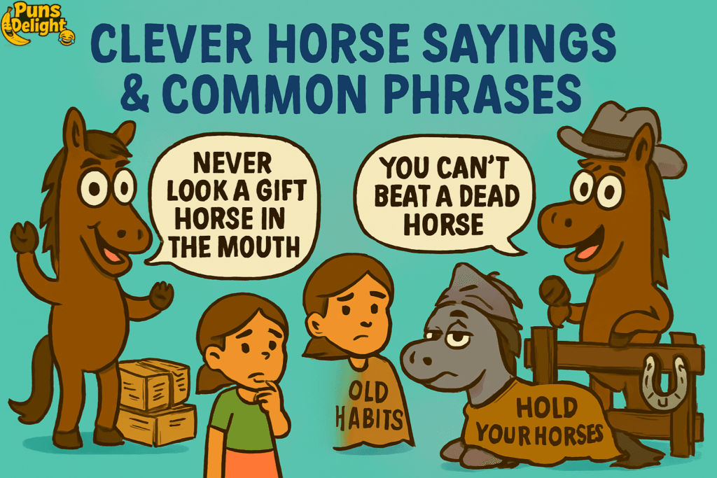 229+ Horse Jokes & Puns Thatβll Make You Neigh With Laughter In 2026π 3 Clever Horse Sayings Common Phrases
