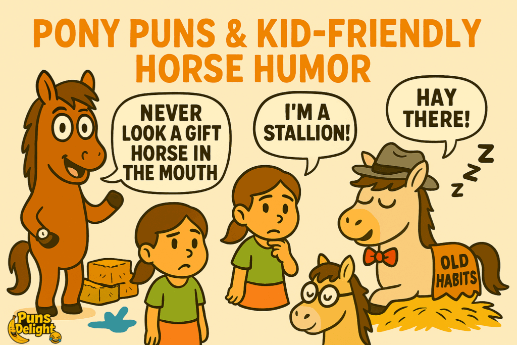229+ Horse Jokes & Puns Thatβll Make You Neigh With Laughter In 2026π 4 Pony Puns Kid Friendly Horse Humor