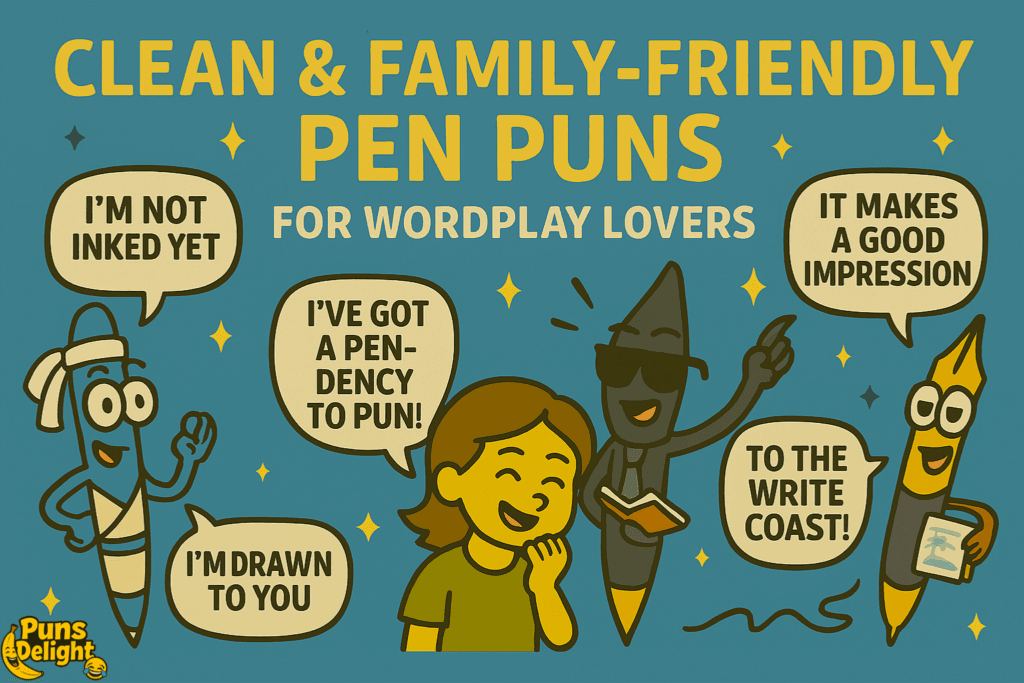 Clean & Family-Friendly Pen Puns