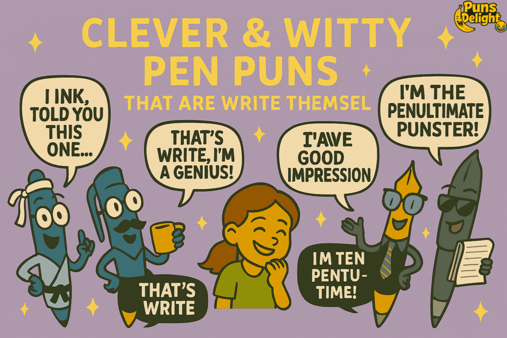 Clever & Witty Pen Puns for Wordplay Lovers