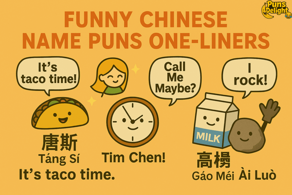 Funny Chinese Name Puns One-Liners