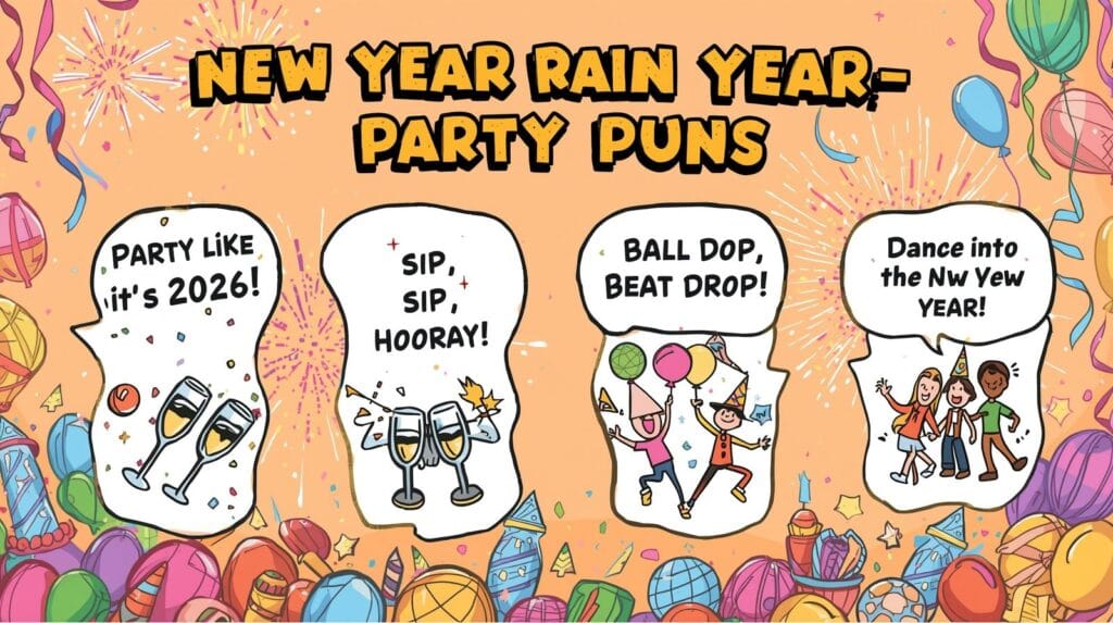 New Year Party Puns