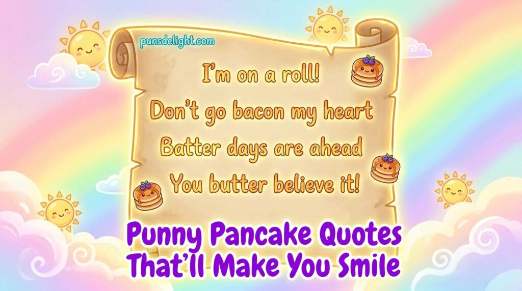 Punny Pancake Quotes That’ll Make You Smile