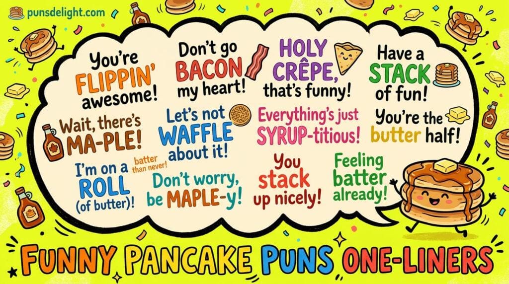 Funny Pancake Puns One Liners