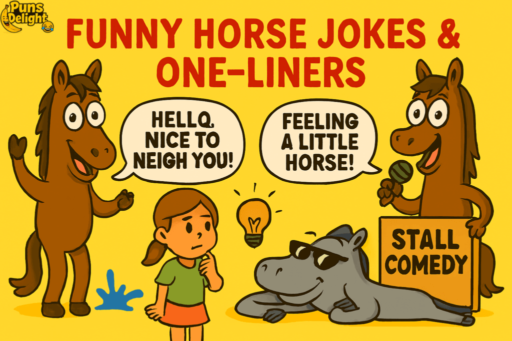 229+ Horse Jokes & Puns Thatβll Make You Neigh With Laughter In 2026π 2 horse puns