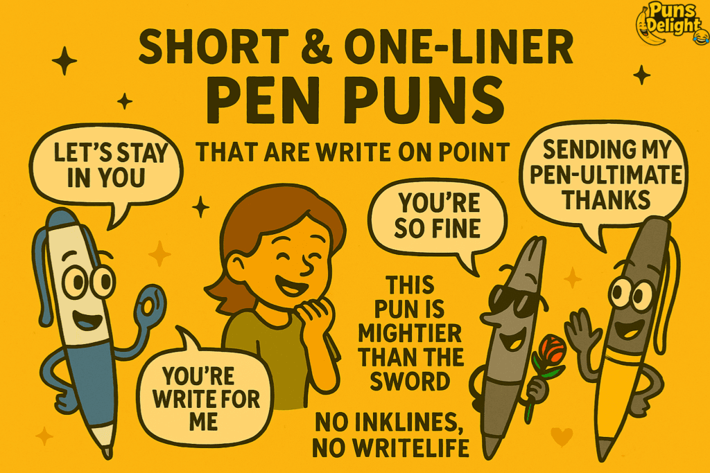 Short & One-Liner Pen Puns