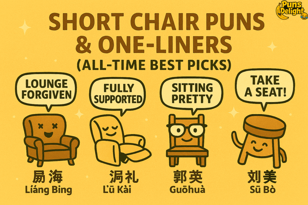 Short Chair Puns & One-Liners