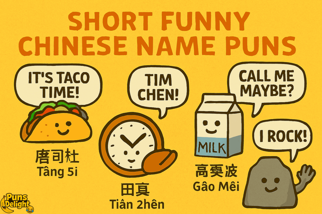Short Funny Chinese Name Puns