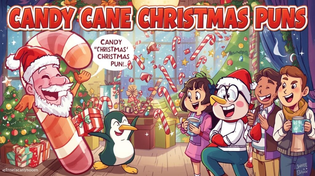 Candy Cane Christmas Puns