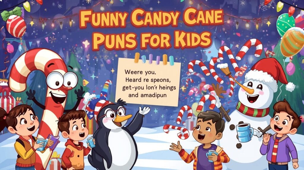 Funny Candy Cane Puns for Kids