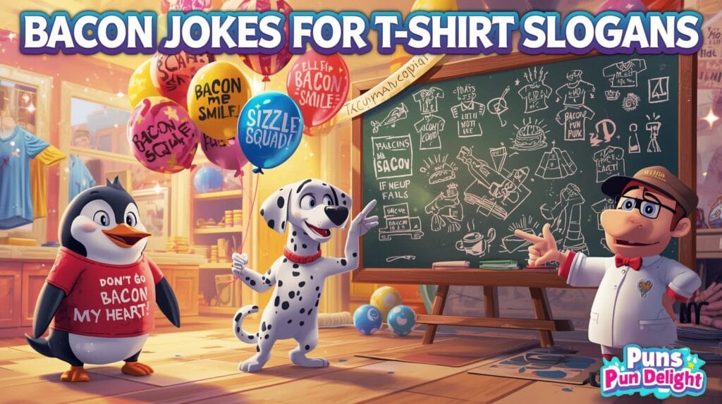 bacon puns for restaurant menus