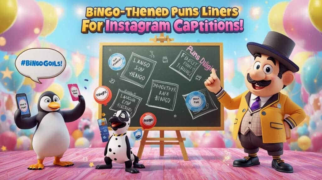 Bingo-Themed Puns and One-Liners for Instagram Captions