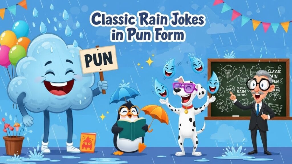 Classic Rain Jokes in Pun Form