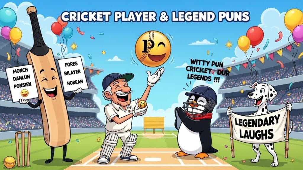 Cricket Player & Legend Puns