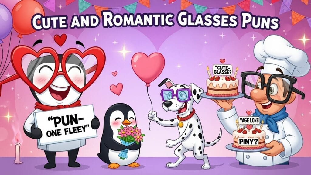 Cute and Romantic Glasses Puns