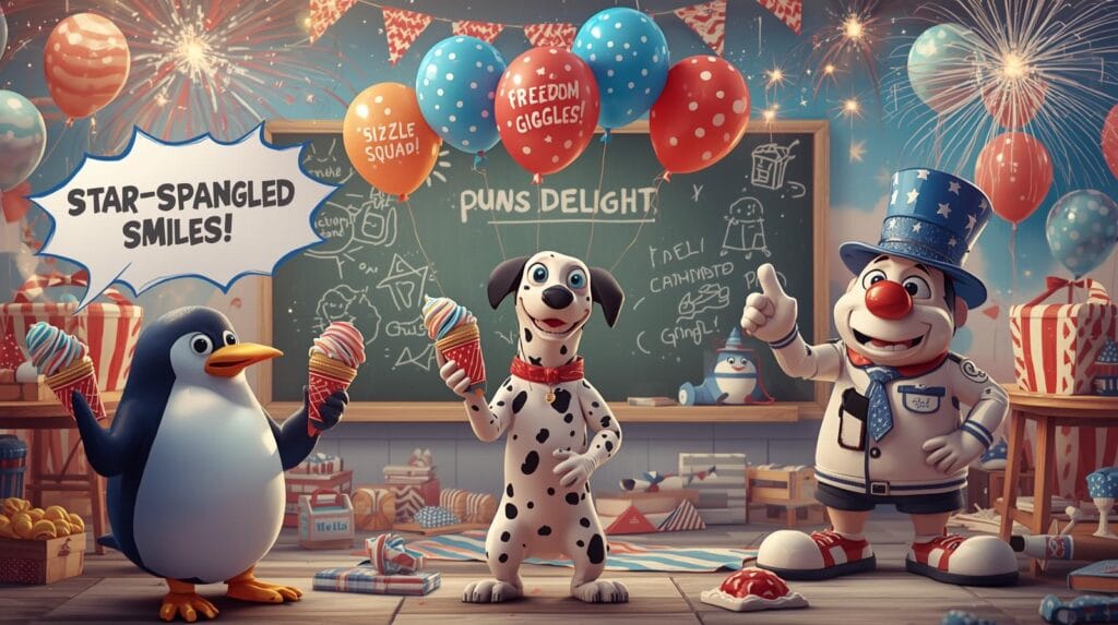 🎆 214+ Hilarious 4th of July Puns That’ll Spark Your Sense of Humor 🇺🇸 2026 Updated 14 Cute and Hilarious 4th of July Jokes for Kids and Adults