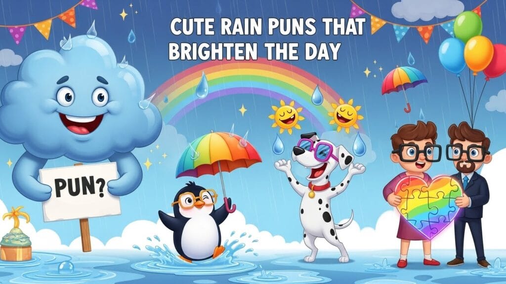 Cute Rain Puns That Brighten the Day