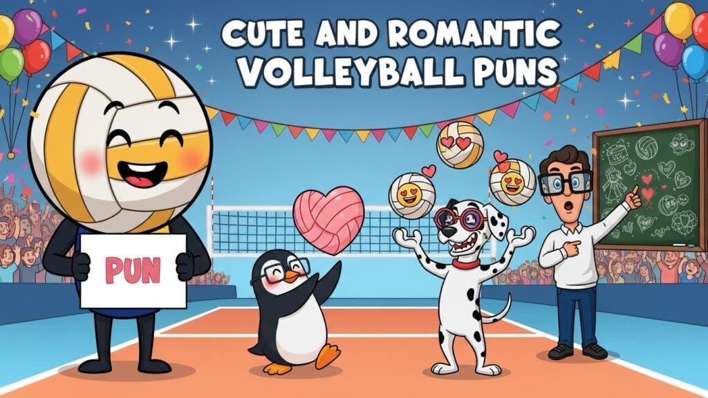 🏐 360+ Funny Volleyball Puns, Jokes & One-Liners That Spike Big Laughs (2026) 12 Cute and Romantic Volleyball Puns