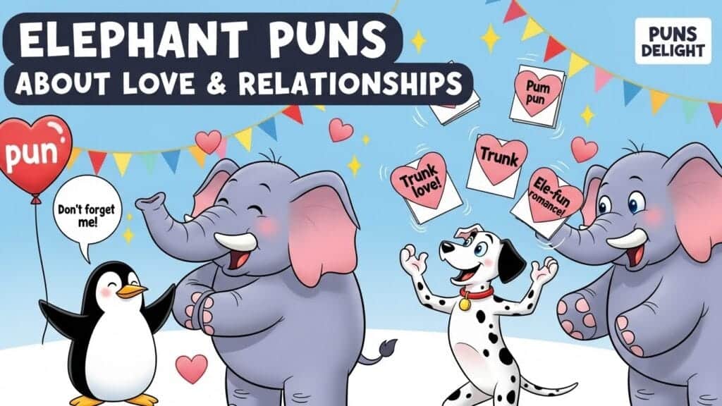 Funny Elephant Puns About Love & Relationships