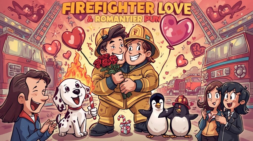 Firefighter Love & Romantic Puns