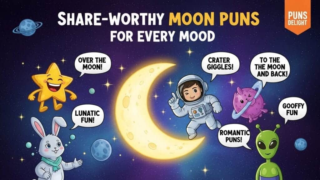 🌕250+ Funny Moon Puns That Are Out of This World 2026🚀🌝 2026 updated 14 moon puns