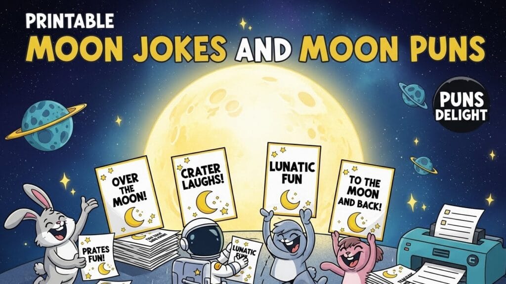 🌕250+ Funny Moon Puns That Are Out of This World 2026🚀🌝 2026 updated 15 moon puns