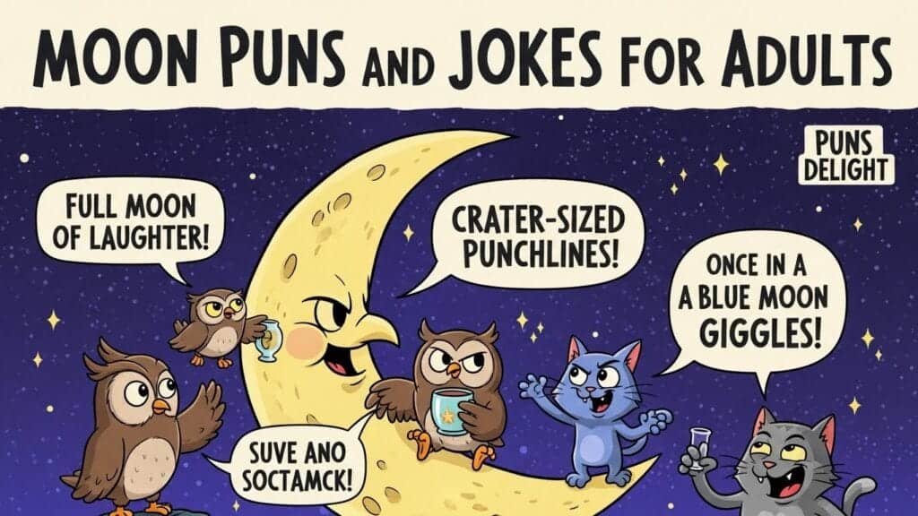🌕250+ Funny Moon Puns That Are Out of This World 2026🚀🌝 2026 updated 8 moon puns