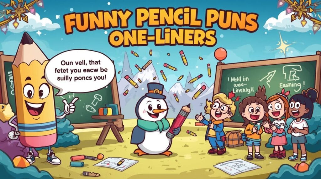 Funny Pencil Puns One-Liners