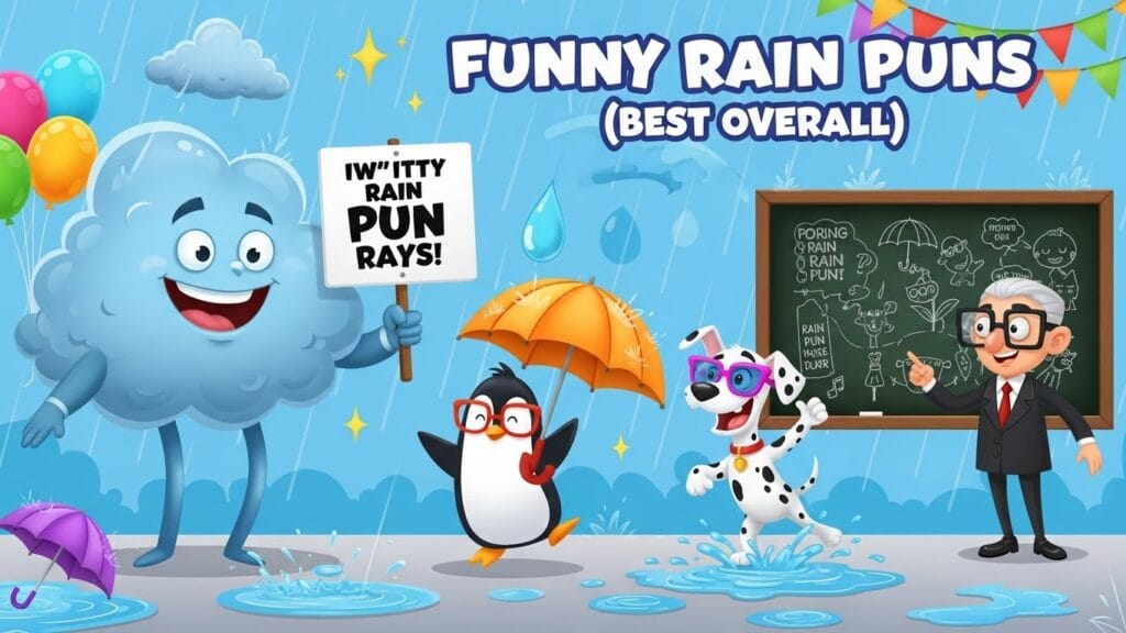Funny Rain Puns (Best Overall)