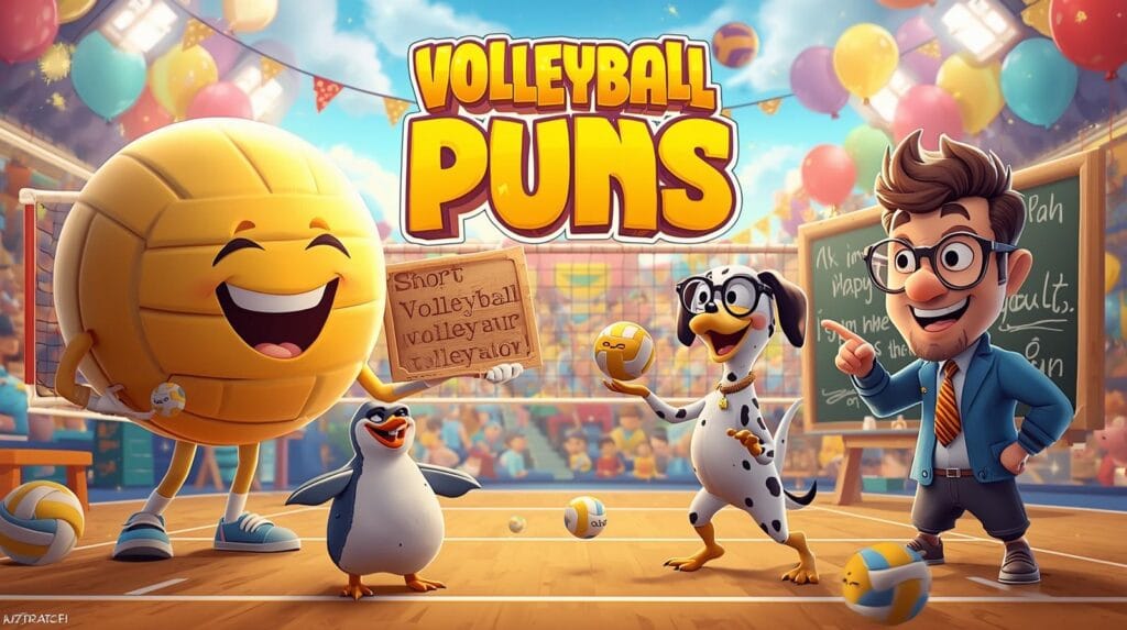 🏐 360+ Funny Volleyball Puns, Jokes & One-Liners That Spike Big Laughs (2026) 2 Funny Volleyball Puns (Best Overall)