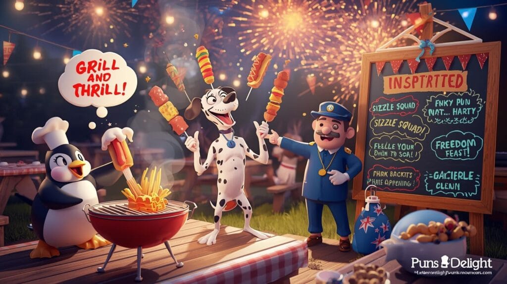 🎆 214+ Hilarious 4th of July Puns That’ll Spark Your Sense of Humor 🇺🇸 2026 Updated 11 Grill and Chill: BBQ Humor for Independence Day