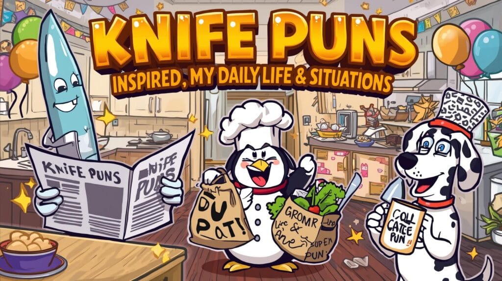 ๐ช 285+ Knife Puns That Will Slice Through Your Boredom (Funny, Clever & Clean) 2026 12 Knife Puns Inspired by Daily Life & Situations