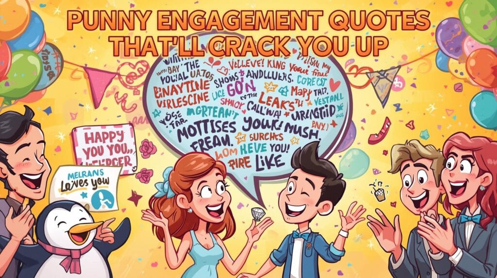 💬 Punny Engagement Quotes That’ll Crack You Up