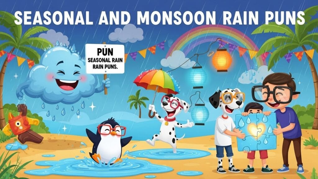 Seasonal and Monsoon Rain Puns