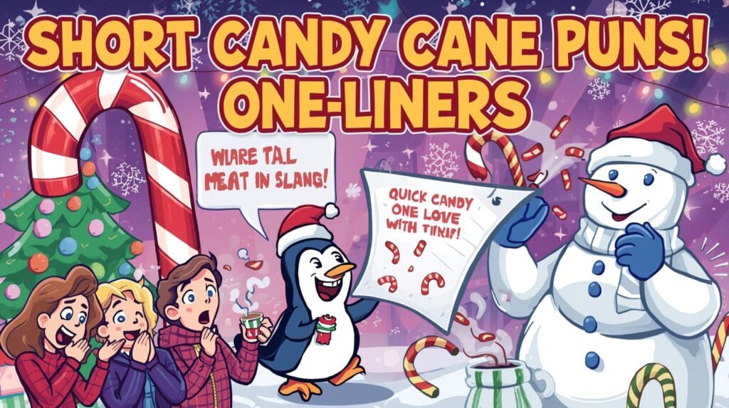 Short Candy Cane Puns One-Liners