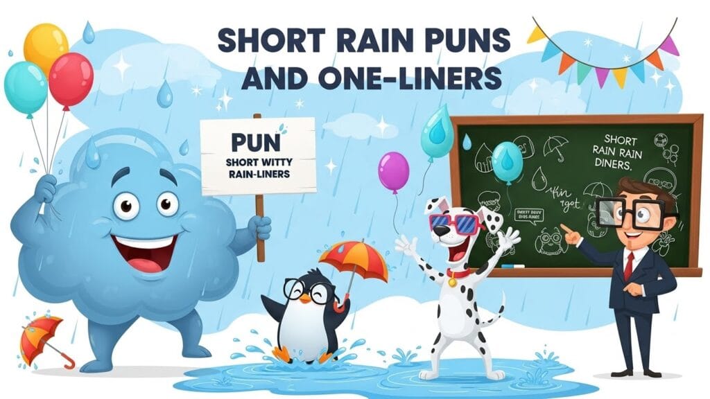 Short Rain Puns and One-Liners