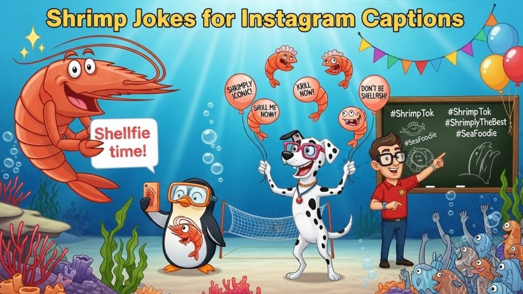 Shrimp Jokes for Instagram Captions