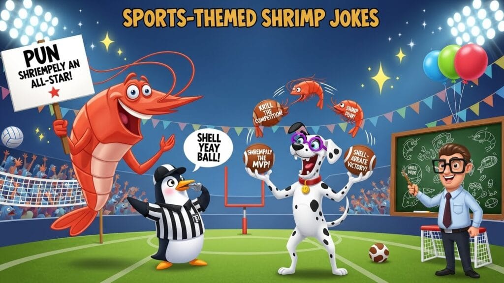 Sports-Themed Shrimp Jokes