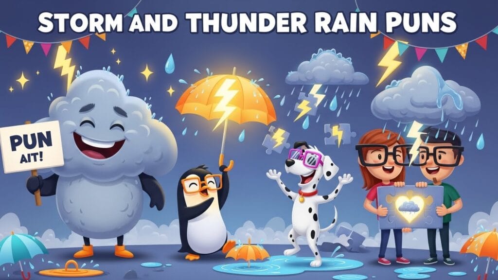 Storm and Thunder Rain Puns