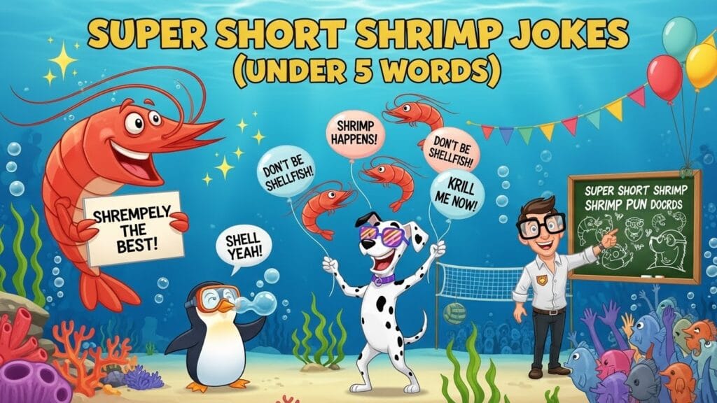 Super Short Shrimp Jokes (Under 5 Words)