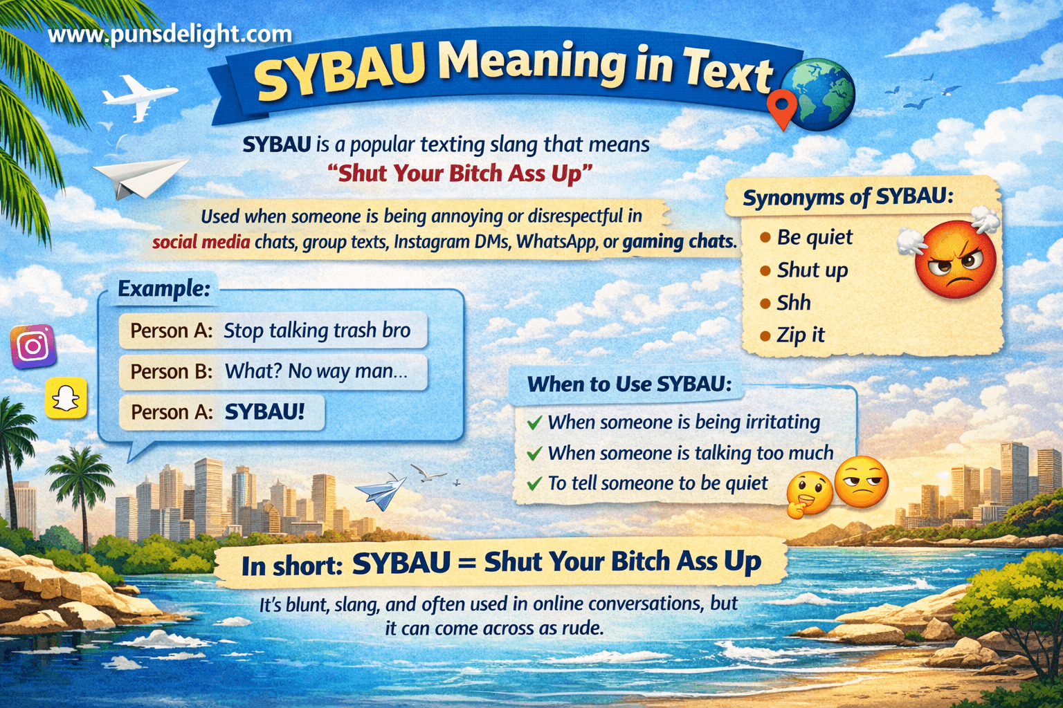 SYBAU Meaning