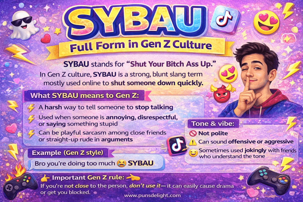SYBAU Meaning