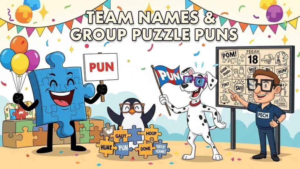Team Names & Group Puzzle Puns