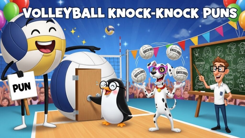 🏐 360+ Funny Volleyball Puns, Jokes & One-Liners That Spike Big Laughs (2026) 18 Volleyball Knock-Knock Puns