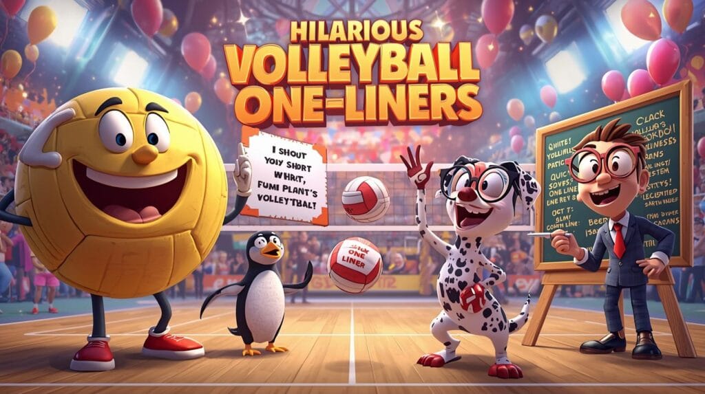 🏐 360+ Funny Volleyball Puns, Jokes & One-Liners That Spike Big Laughs (2026) 4 Hilarious Volleyball One-Liners