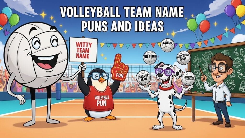 🏐 360+ Funny Volleyball Puns, Jokes & One-Liners That Spike Big Laughs (2026) 9 Volleyball Team Name Puns and Ideas