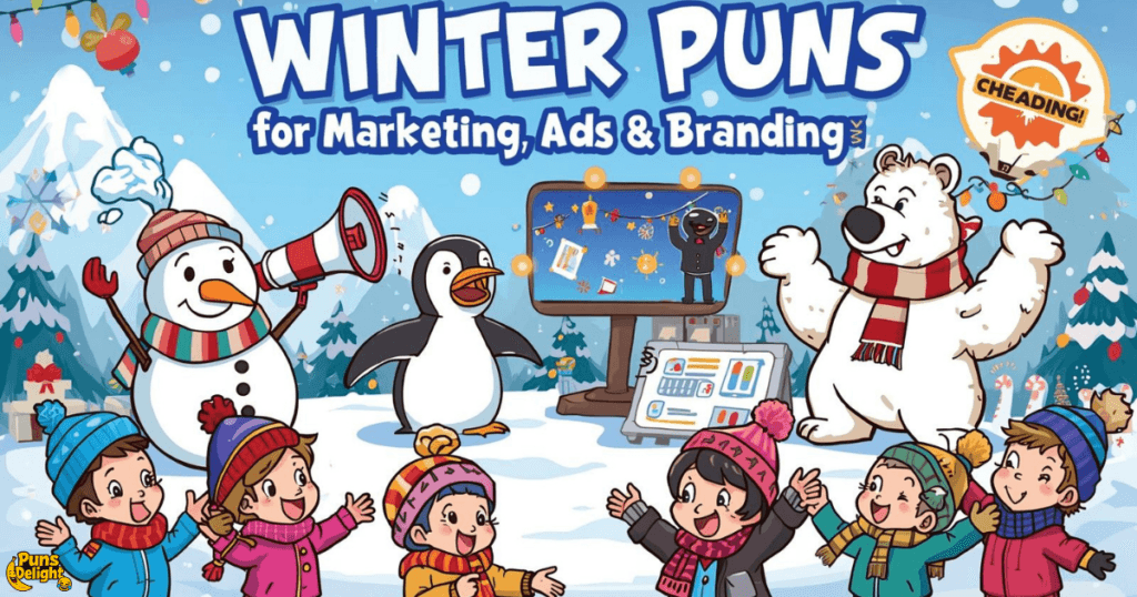 📢Winter Puns for Marketing, Ads & Branding