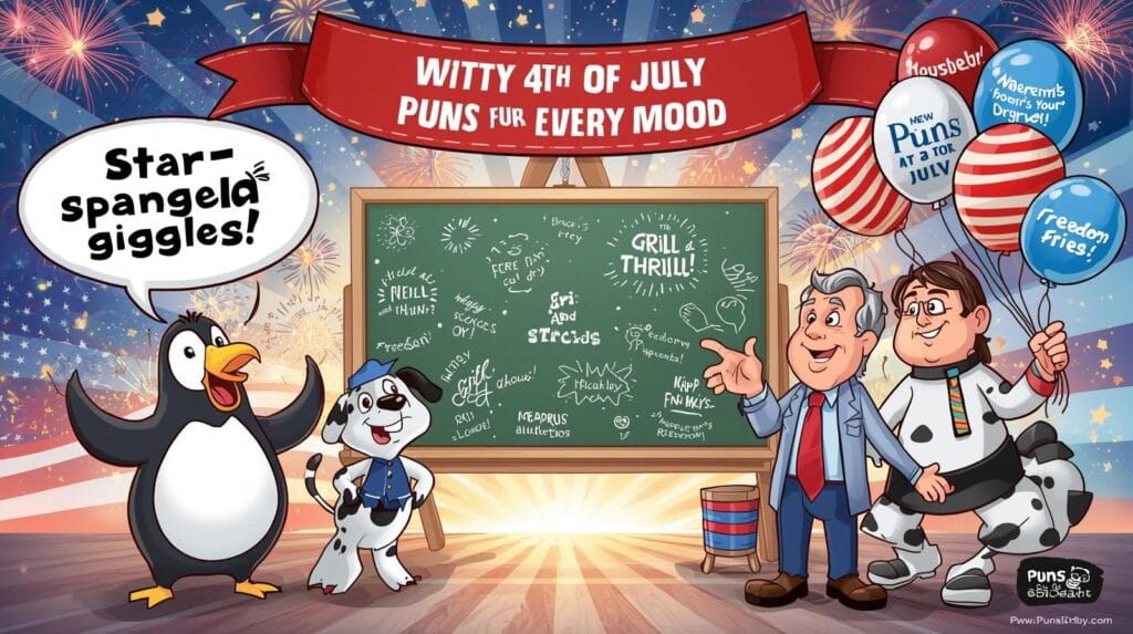 🎆 214+ Hilarious 4th of July Puns That’ll Spark Your Sense of Humor 🇺🇸 2026 Updated 10 Witty 4th of July Puns for Every Mood
