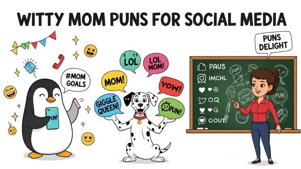 Witty Mom Puns for Social Media