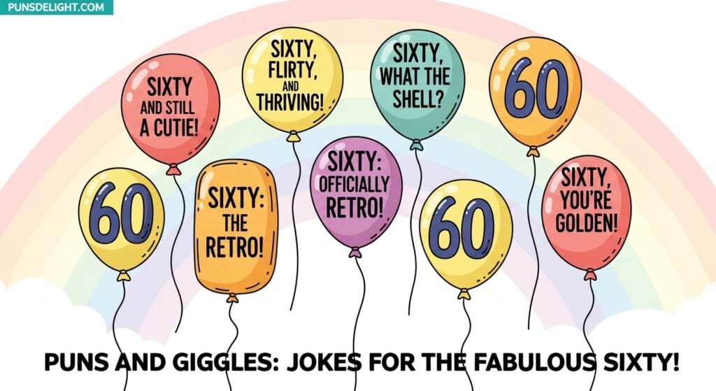 60+ Funny 60th Birthday Jokes to Celebrate the Big 6-0 9 Puns and Giggles: Jokes for the Fabulous Sixty!
